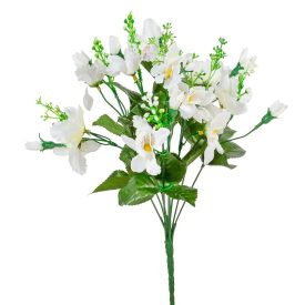 Orchidea csokor 9ágú krém M32cm 36db/#