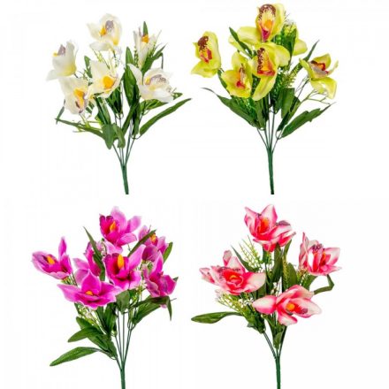 Orchidea csokor 7v. mix M40cm 24db/#