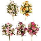 Boglárka, cínea csokor féloldalsa 12v. mix M41cm 12db/#