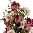 Boglárka, cínea csokor féloldalsa 12v. mix M41cm 12db/#