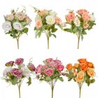 Rózsa csokor 7v. mix M33cm 24db/#