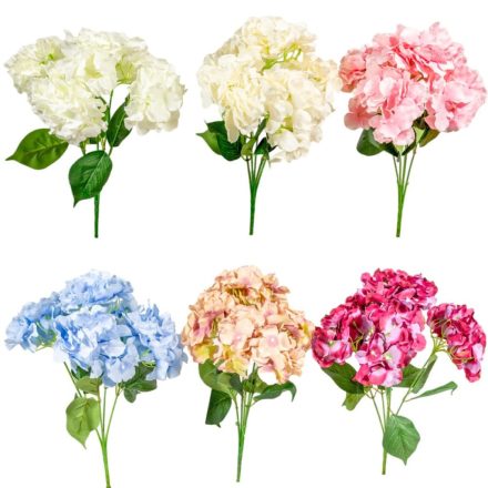 Hortenzia csokor 5v. M45cm 24db/#