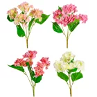 Hortenzia csokor gumi 5v. mix M46cm 24db/#