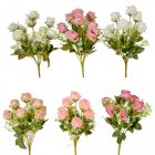 Rózsa csokor 9v. mix M36cm 24db/#