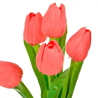Tulipán csokor gumi 5v. M29cm 48db/#