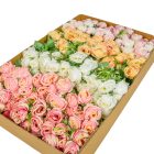 Rózsa csokor 8v. mix M30cm 36db/#