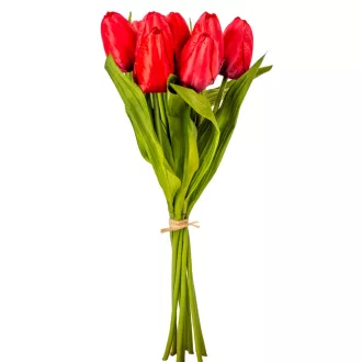 Tulipán köteg  9v. piros M40cm 24db/#