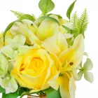 Liliom, rózsa, hortenzia köteg 9v. mix M37cm 12db/#