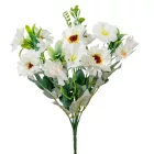 Margaréta csokor 13v. krém M30cm 24db/#