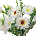Margaréta csokor 13v. krém M30cm 24db/#