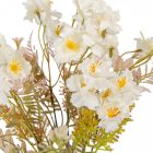 Mini virágos csokor 7v. krém M40cm 30db/#