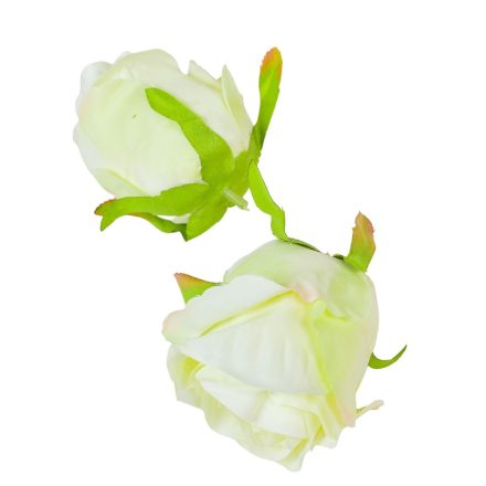 Rózsa virágfej D7cm ivory 301 24db/csom