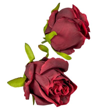 Rózsa virágfej D7cm 24db/csom bibor 408