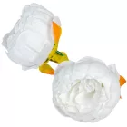 Peónia virágfej D8cm 12db/csom fehér 100