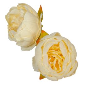 Peónia virágfej D8cm 12db/csom ivory 310