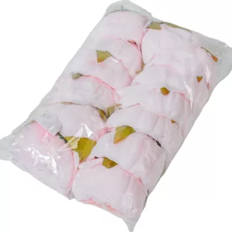 Peónia virágfej D8cm 12db/csom rózsaszín 600