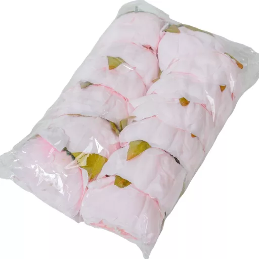 Peónia virágfej D8cm 12db/csom rózsaszín 600