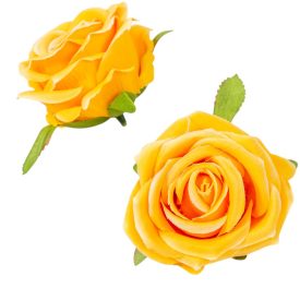 Rózsa nyílt bársony hatású D8cm 201 24db/csom