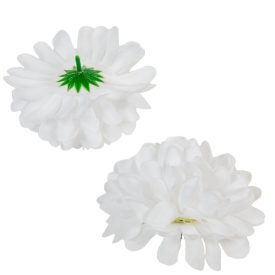 Krizantém virágfej fehér D11cm 36db/#