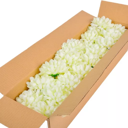Krizantém virágfej krém D11cm 36db/#