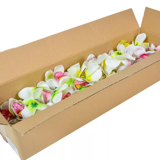 Orchidea virágfej polifoam D7cm 72db/#