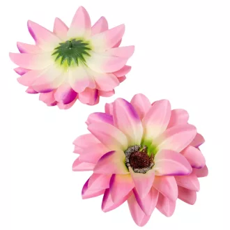   Dália virágfej szatén világosrózsaszín-lila D12cm 72db/#