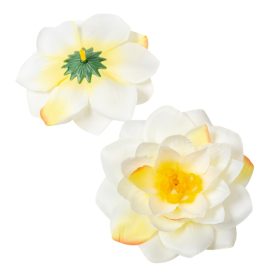 Tavirózsa virágfej D11cm 316 krém-narancs 90db/#