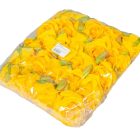 Rózsa virágfej D6cm 24db/szín/csom sárga 201