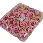 Rózsa virágfej D6cm 24db/szín/csom antik rózsaszin 509