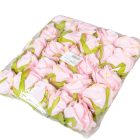 Rózsa virágfej D6cm 24db/szín/csom rózsaszín 600