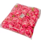Rózsa virágfej D6cm 24db/szín/csom rózsaszín 604