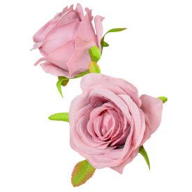 Rózsa virágfej D6cm 24db/szín/csom mauve 830