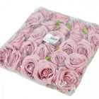 Rózsa virágfej D6cm 24db/szín/csom mauve 830