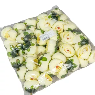 Boglárka virágfej D4,5cm vanilia 216 60db/csom