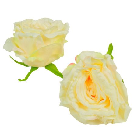 Rózsa virágfej D12cm 12 barack 6db/csom