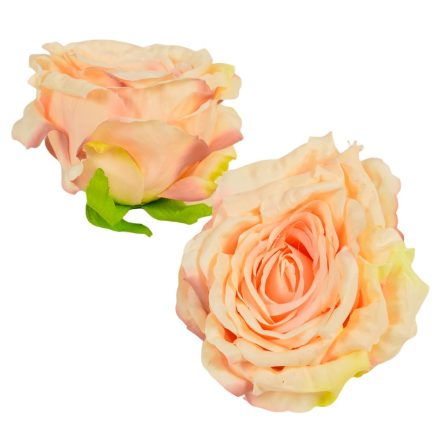 Rózsa virágfej D12cm rózsaszín 31 6db/csom
