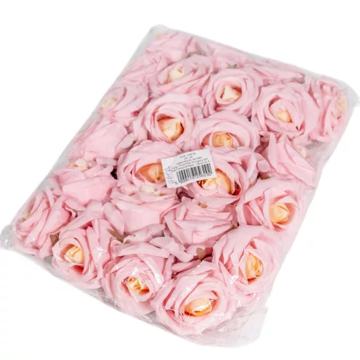 Rózsa virágfej D7cm 615A 24db/csom