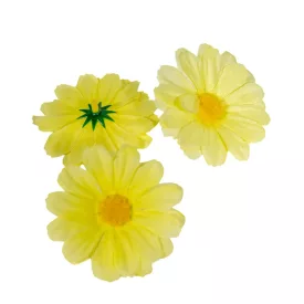 Margaréta virágfej sárga D7cm 60db/csom