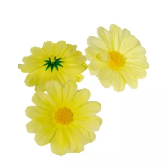 Margaréta virágfej sárga D7cm 60db/csom