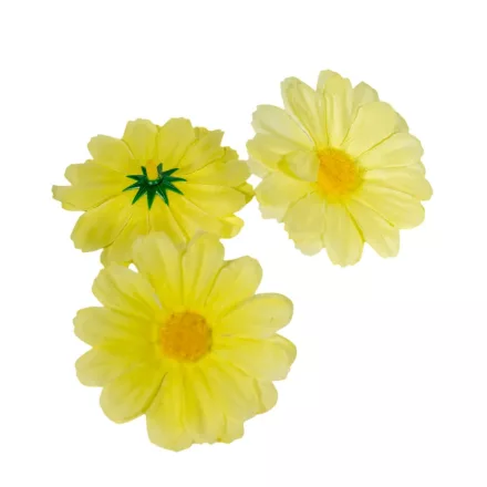 Margaréta virágfej sárga D7cm 60db/csom