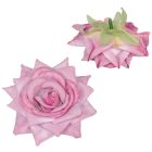 Rózsa virágfej D8cm lila 13 12db/csom