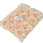 Rózsa virágfej D8cm capuccino 8 12db/csom