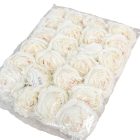 Rózsa virágfej D8cm fehér BR12 24db/csom