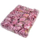 Rózsa virágfej D8cm sötétmályva R6 24db/szín