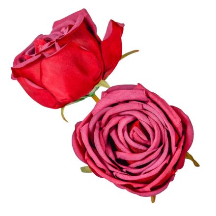 Rózsa virágfej D7cm bordó MD12 24db/csom