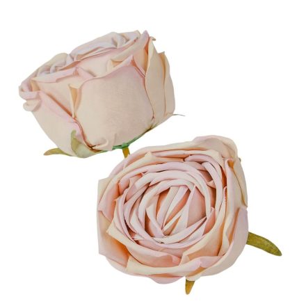 Rózsa virágfej D7cm bézs MD27 24db/csom