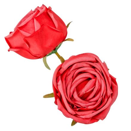 Rózsa virágfej D7cm piros MD9 24db/csom