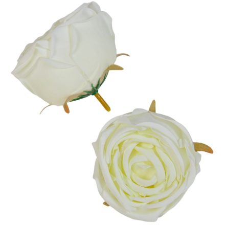 Rózsa virágfej D7cm krém R1 24db/csom