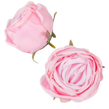 Rózsa virágfej D7cm rózsaszín R3 24db/csom