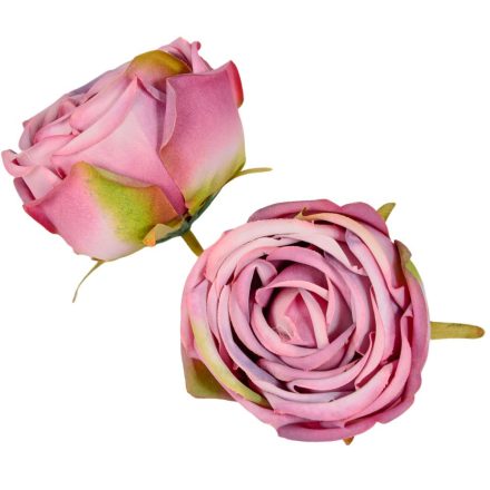 Rózsa virágfej D7cm mályva R6 24db/csom
